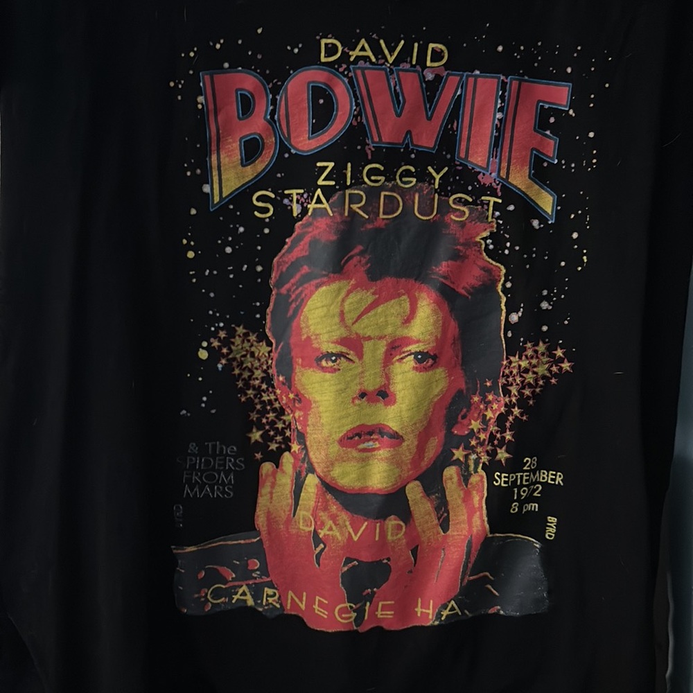 David Bowie ladies distressed tee 🎸